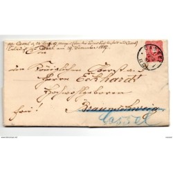 Carta circulada con matasello cassel de 1887
