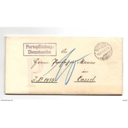 Carta circulada con matasellos marburg 1899