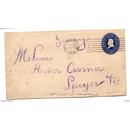 Sobre entero postal con matasellos de new orleans 1902