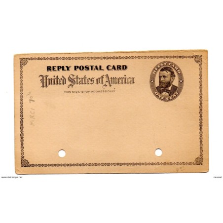 Entero postal  one cent