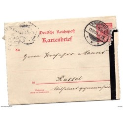 Entero postal  de alemania matasellos de 1900