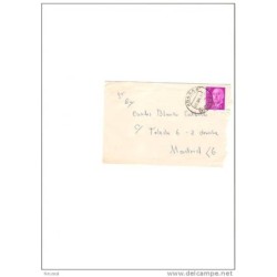 Carta con cuño Abaran  murcia