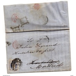 Carta de 1870 direccion madrid