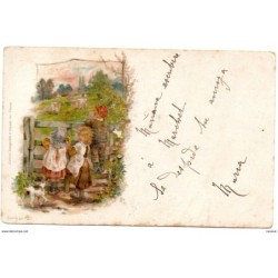 Postal circulada con matasellos de 1903san sebastian