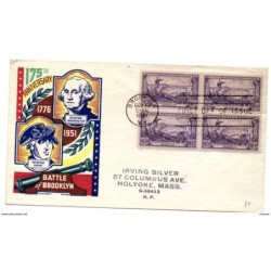 Carta de estados unidos con matasellos 1951 brooklin