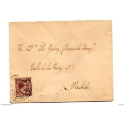 Carta de españa con matasellos de 1897