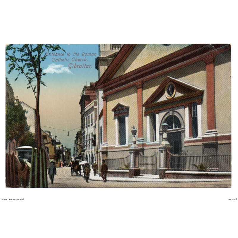 Tarjeta postal gibraltar entrance to the roman catholic church Tarjeta postal gibraltar entrance to the roman catholic church