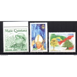 3 sellos de brasil de 2005