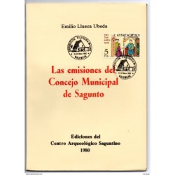 Librito de 40 pag Las emisiones del consejo municipal de sagunto con matasello commemorativo de la 3 edad 1980