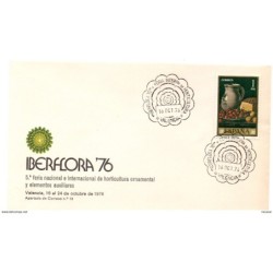 Carta con matasello commemorativo feria internacional de horticultura 1976