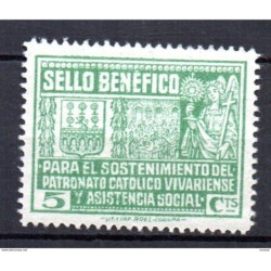 Viñeta  de vivero  5 cts verde