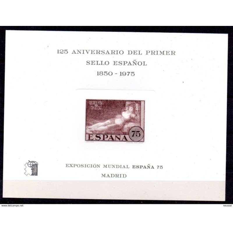 Hoja commemorativa  exposcion mundial españa 75