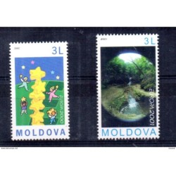 2 sellos tema europa moldavia