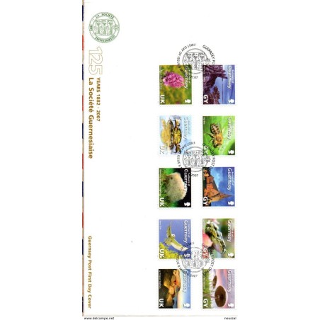 Carta con serie n 112433 guernesey 2007