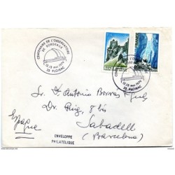 Carta con matasello commemorativo centenaire de lobservatoire de bordeaux 1979