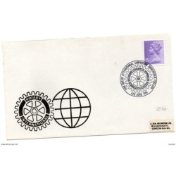 Carta con matasellos commemorativo de 75 rotary international