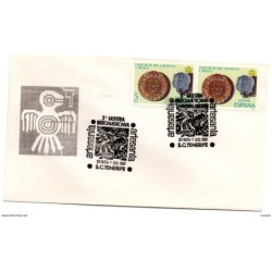 Carta  con matasello commemorativo 3 muestra de artesania santa cruz de tenerife 1991