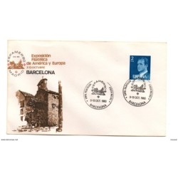 Carta con matasello commemorativo  espamer de 1980