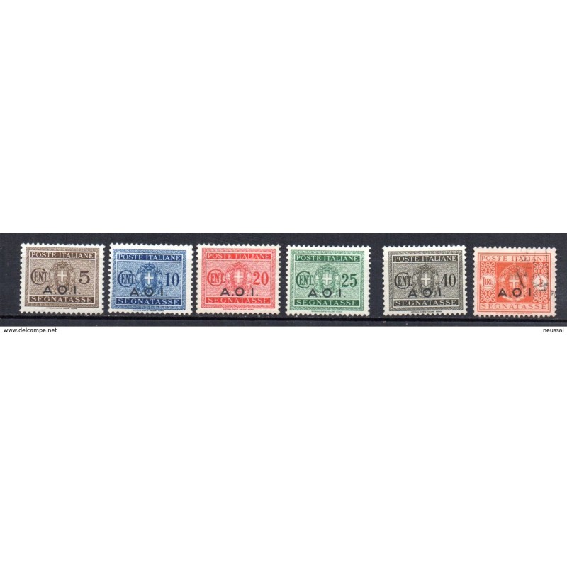 Sellos taxa  n 123469 Africa oriental italiana