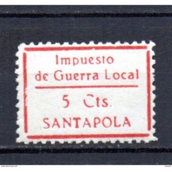 Viñeta n 6b  de santapola impuesto de guerra local