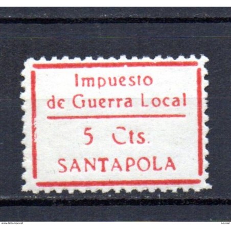 Viñeta n 6b  de santapola impuesto de guerra local