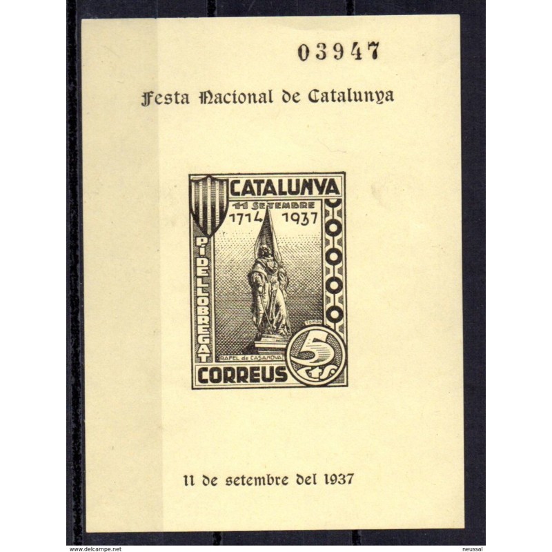 Hbviñeta de Rafael de casanova sin dentar Pi de llobregat Hbviñeta de Rafael de casanova sin dentar Pi de llobregat