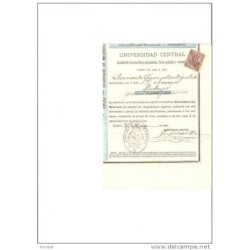 Papel de 1901  universidad central  asignatura dibujo
