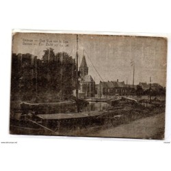 Tarjeta postal de deinze une vue sur la lys