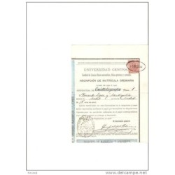 Papel de 1901  universidad central  asignatura eritografia