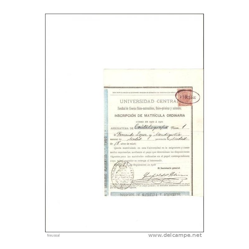Papel de 1901 universidad central asignatura eritografia Papel de 1901 universidad central asignatura eritografia