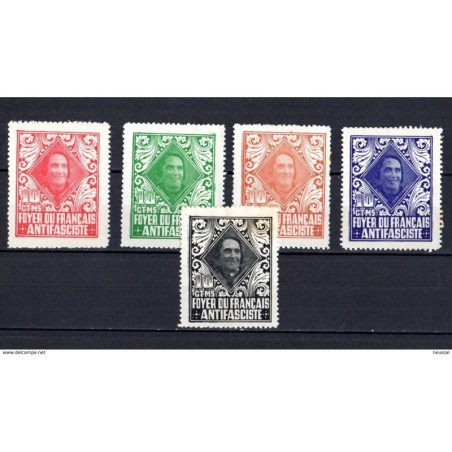 Serie de 5 viñetas n 2203 931  Foyer franais  Pasionaria