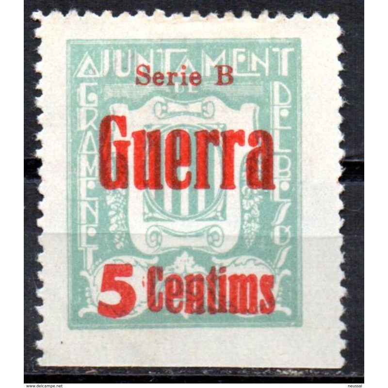 Viñeta n 12 sobrecarga serie b guerra 5cts Gramanet del besos Viñeta n 12 sobrecarga serie b guerra 5cts Gramanet del besos