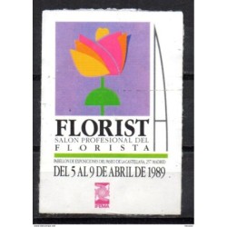 Viñeta  etiqueta salon profesional del florista