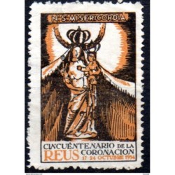 Viñeta  cincuentenario de la coronacion de 1954