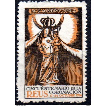 Viñeta  cincuentenario de la coronacion de 1954