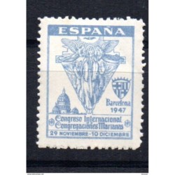 Viñeta  congreso internacional de mariana de 1947