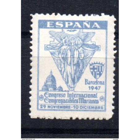 Viñeta  congreso internacional de mariana de 1947