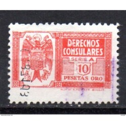 Fiscal de derecho consular  serie A 10 pesetas