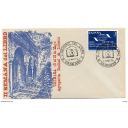 Carta con matasellos semana del libro de 1975 granada