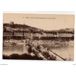 Tarjeta postal de lyon  pont la fayette