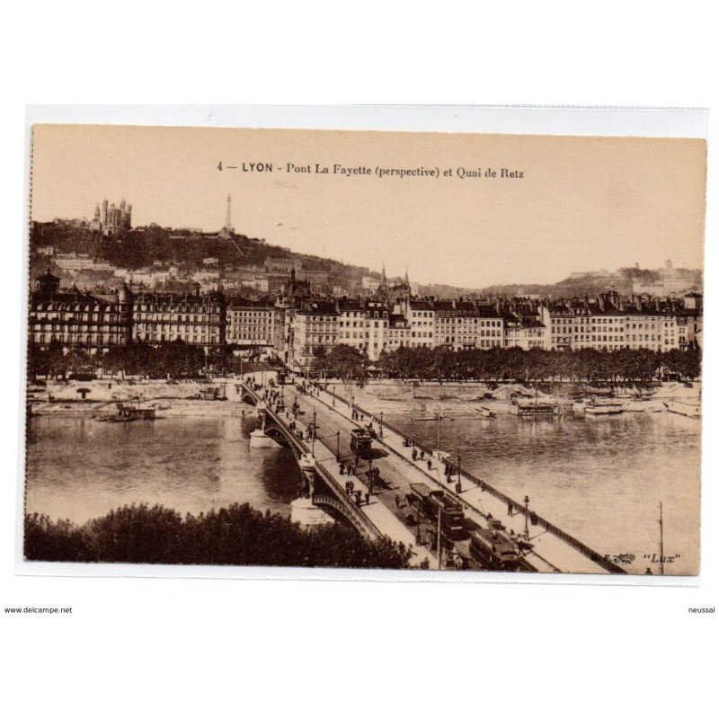 Tarjeta postal de lyon pont la fayette Tarjeta postal de lyon pont la fayette