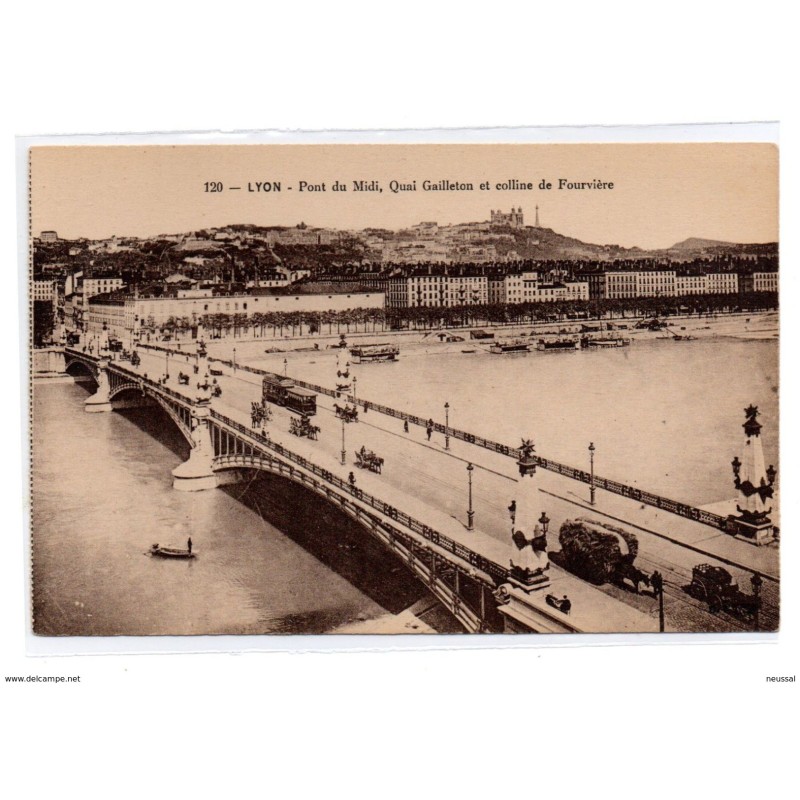 Tarjeta postal de lyon pont du Midi Tarjeta postal de lyon pont du Midi