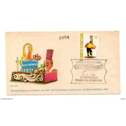 Carta  de musica  colombia barranquilla 1972