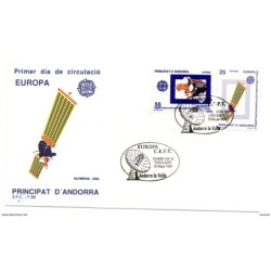 Sobre de primer dia de Andorra española  de 1991