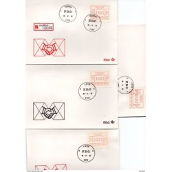 4 sobres de belgica con etiquetas diferentes valores