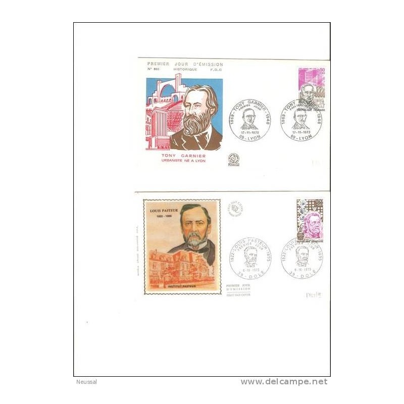 2 sobres de francia 1973 2 sobres de francia 1973