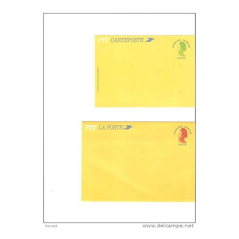Sobre y tarjeta de francia Sobre y tarjeta de francia