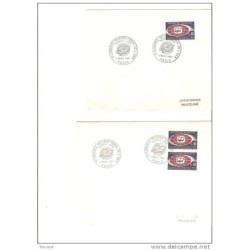 2 sobres de francia de 1967