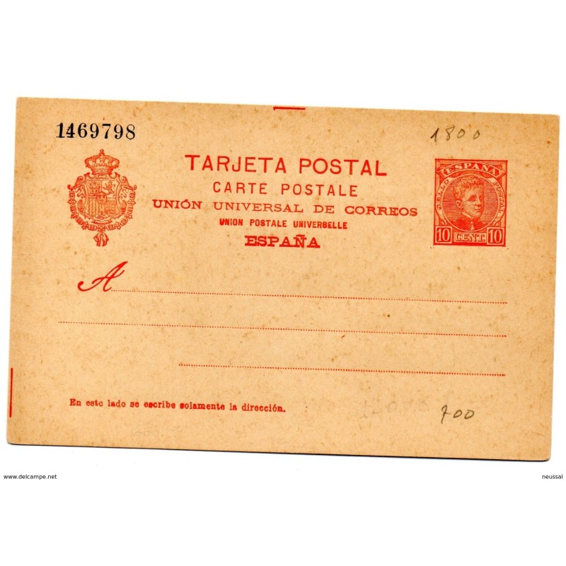Tarjeta entero postal n42 España Tarjeta entero postal n42 España