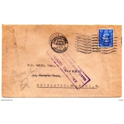 Carta circulada de inglaterra de 1951 retornada